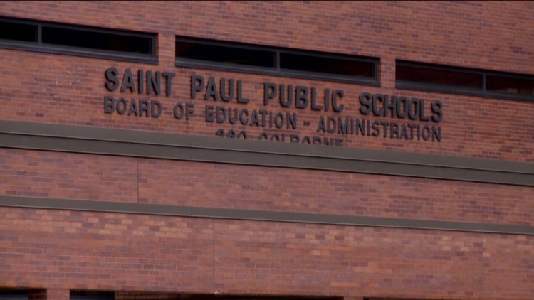 Parents and educators gather at a St. Paul Public School Board meeting.